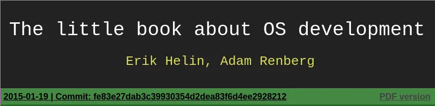 Little Book About OS Development