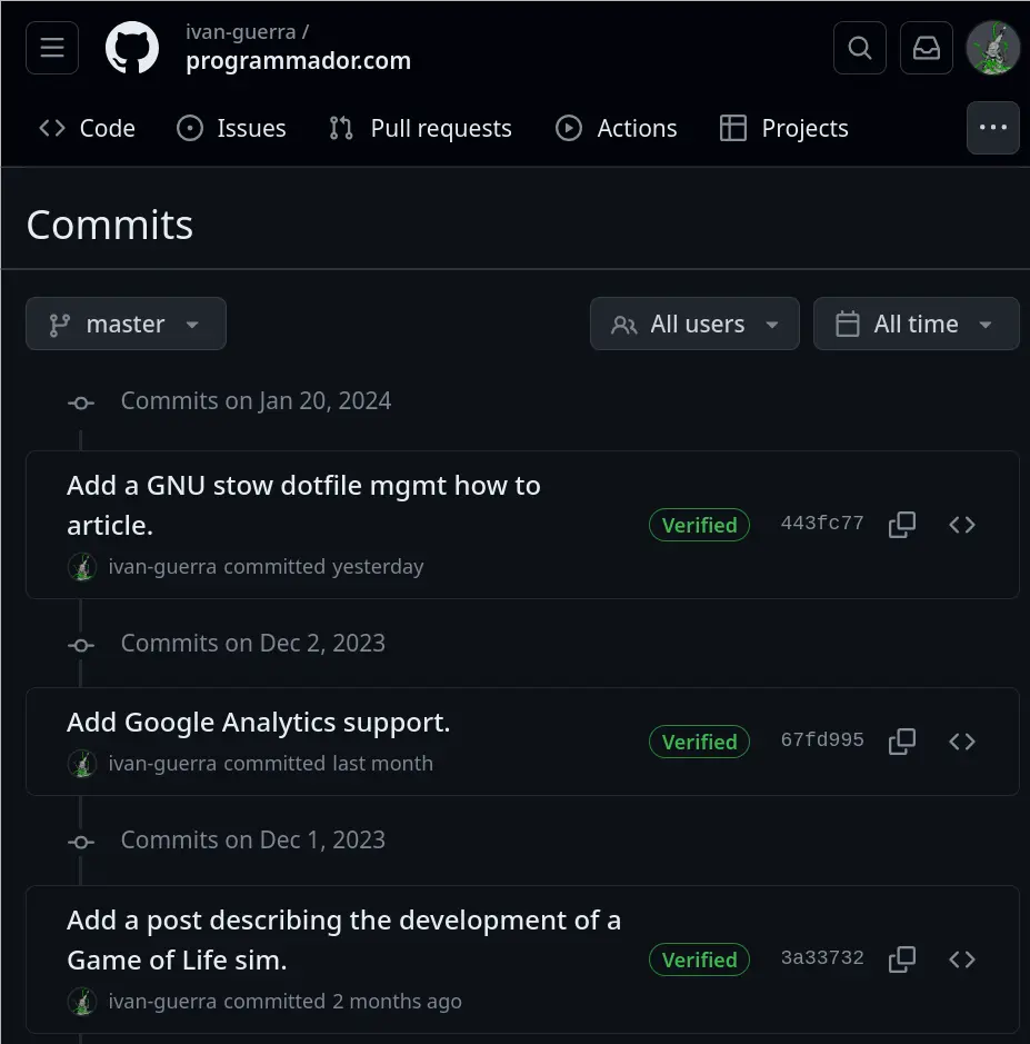 Verified Commits