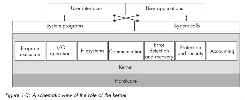 A schematic view of the role of the
kernel